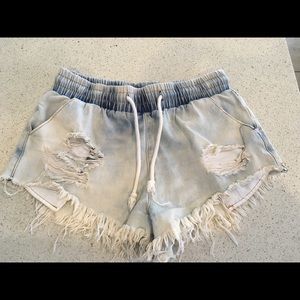 Denim shorts